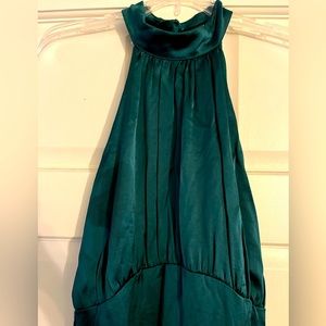 NWT Express long emerald green dress